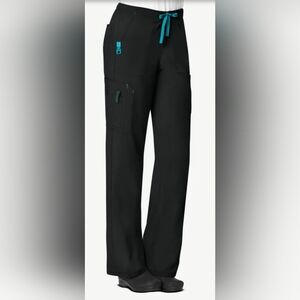 Carhartt Cross-Flex Force Black 7-Pocket Stretch Utility Cargo Scrub Pants